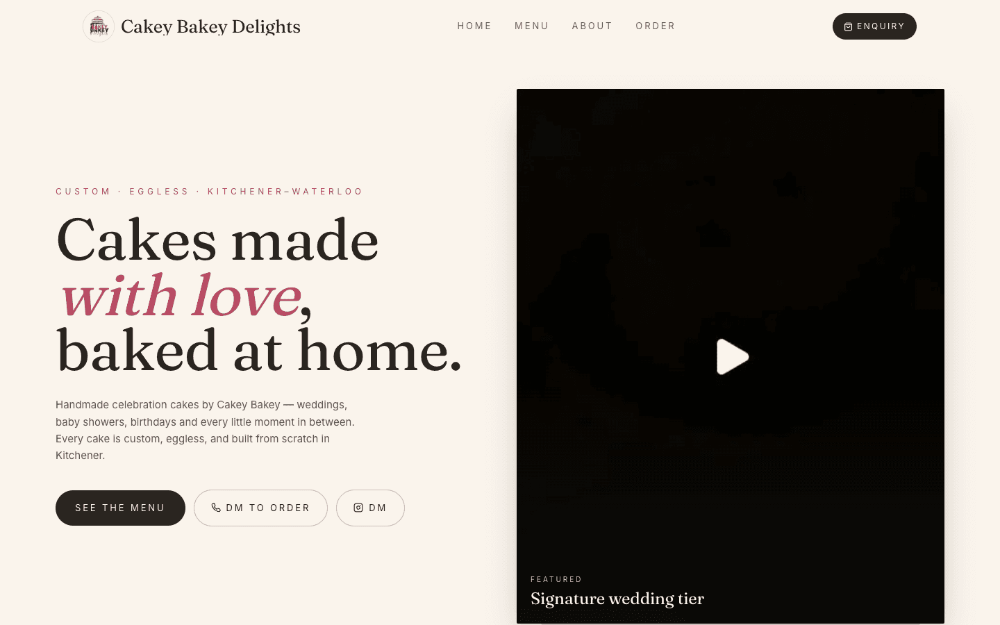 Cakey Bakey Delights demo
